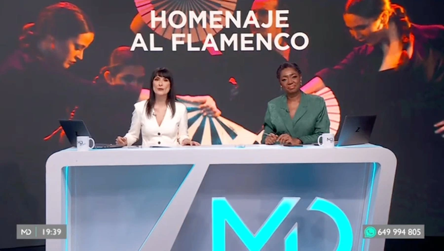Entrevista de TV en Madrid directo en homenaje al Baile Flamenco